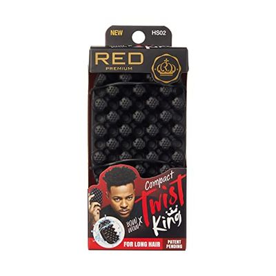 Red by Kiss Bow Wow X Twist King Brosse à cheveux torsadée lavable et durable pour boucles afro (Mini)