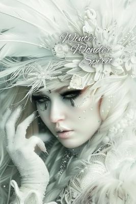 Winter Wonder Spirit: 6”x9” Stylish Notebook with Framed Blank and Wide Ruled Page Pairs