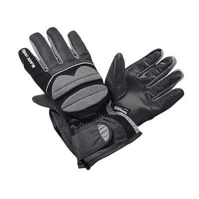 Black Crevice Guanti da sci per adulti I Guanti da sci impermeabili e traspiranti per uomo e donna I Guanti invernali extra caldi I Guanti da neve con chiusura velcro e cinghia in gomma