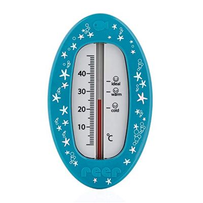 Bath thermometer oval - blue