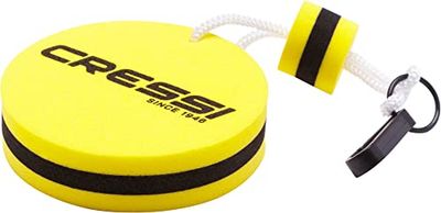 Cressi Unisex Floating Keychain, yellow, One Size UK