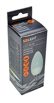 Solight WZ409 LED-lampa 6 W E14 A+ – LED-lampor (6 W, 37 W, E14, A+, 420 lm, 20 000 h)