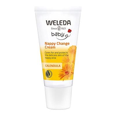 Weleda Nappy Cream with Calendula, Barrier Cream for Baby, Lanolin, Dermatologically Tested, Gentle Protection, 100% Certified Natural, 30 ml