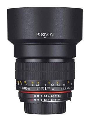 Rokinon Lente asférica F1.4 de 85 mm para Nikon Ae con Chip automático