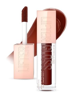 Maybelline New York Maybelline Lifter Gloss Candy Lip Gloss, Lasting Hydration Formula With Hyaluronic Acid, Non Sticky, 028, Maple