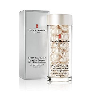 Elizabeth Arden, Hyaluronic Acid Ceramide Capsules, Soin Skincare Anti-Âge, Sérum pour le visage Hydratant et Repulpant, Repulpe, Lisse et Assouplit la peau
