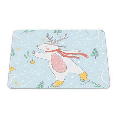 Bonamaison, Rectangle Pop Art Digital Printed Mouse Pad, Non-Slip Base, for Office and Home, Size: 22 x 18 cm