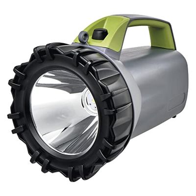 EMOS Oplaadbare LED-handlamp, 750 lm, helderheid, 470 m lichtbereik, 3 lichtmodi, powerbank-functie, 4000 mAh acculamp incl. voeding, auto-oplaadadapter en draagriem, lichtduur 30 stuks