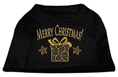 Mirage Huisdier Producten Gouden Kerstmis Present Hond Shirt_P