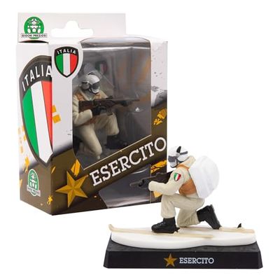 Giochi Preziosi Armée Italienne - Personnage De 8 Cm Représentant Alpine en Action Hautement Détaillé À La Fois en Uniforme Et en Division, pour Les Enfants À partir De 3 Ans, Eer20200