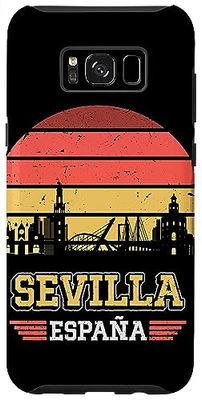 Carcasa para Galaxy S8+ Sevilla España Retro Vintage Sunset Skyline Sevilla