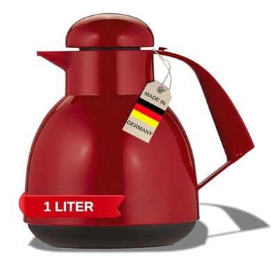 Helios Day Vacuum Jug Red 1 Litre, 30 x 30 x 20.9 cm