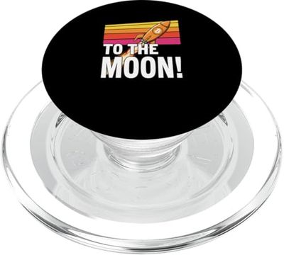 To The Moon Mission bitcoins sats hype futuras ganancias bitcoin PopSockets PopGrip para MagSafe