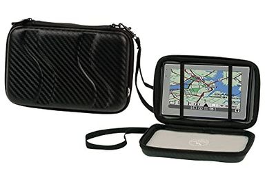 Tnb ETGPCB1L Capa para Gps semi-rígida com efeito carbono exterior, preto