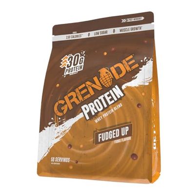 Grenade Whey Blend High Protein Powder, Low Sugar with 30g Protein per Serving, (50 Servings) - Fudged Up, 2 kg (Pack of 1)