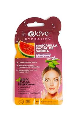 Ejove Vattenmelon extrakt ansiktsmask | Uppfriskande och återfuktar | Ger lyster | Alla hudtyper