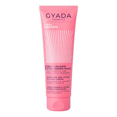 GYADA COSMETICS, Crema Lisciante, Lifting Doppie Punte, Disciplina, Elimina il Crespo, Blocca l’Umidità, con Estratti di Lino, Avena, Acai e Amaranto, 125 ml