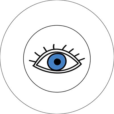 Bonateks, Runt digitalt tryckt musmatta, halkfri undersida, för kontor och hem, diameter: 22 cm