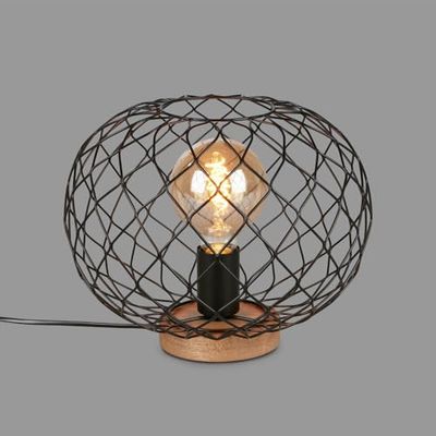 BRILONER - Lampada da tavolo, lampada da comodino, lampada da scrivania, abat-jour, 1 x E27, con interruttore sul cavo, 300 x 230 mm (DxH)