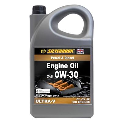 ENGINE OIL 0w/30 'ULTRA-V' FULLY SYNTHETIC MULTIGRADE OIL FOR ADVANCED PETROL & DIESEL ENGINES 4.54 LITRES