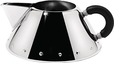 Alessi 9096 B - Jarro para leite de aço com cabo preto
