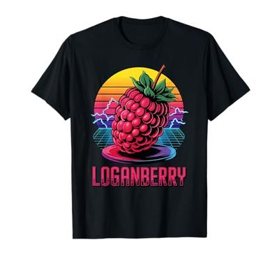 90s Vintage Loganberry Loganberries Maglietta