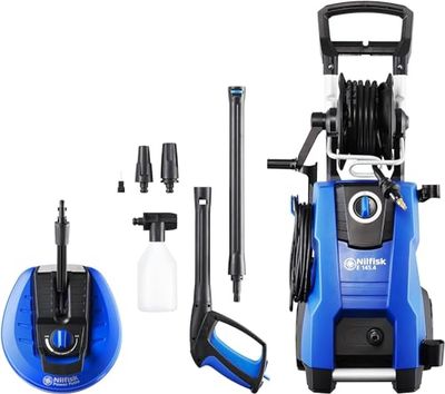 Nilfisk Hidrolimpeza de alta pressão E 145 barras pulverizador de espuma limpador de terraços potente (2100 W)