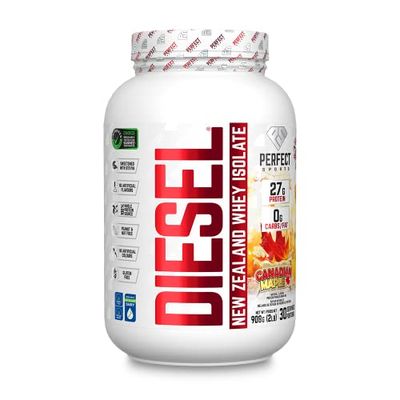 Perfect Sports Diesel New Zealand Whey Protein Isolate Canadian Maple 2LB