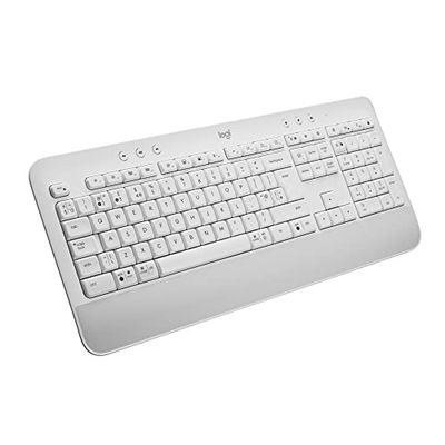 Logitech Signature K650 Tastiera Poggiapolsi Wireless Full-size, Scandinavo QWERTY - Bianco