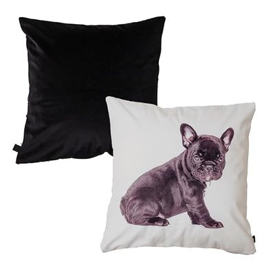 Chic Home Funda de Terciopelo Frenchie Chic 45 x 45 cm