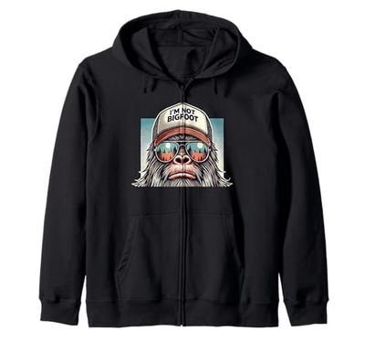 Bigfoot In Disguise Occhiali da sole Trucker Hat I'm Not Sasquatch Felpa con Cappuccio