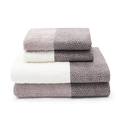 Creole Venus Bath Towels, Cotton, Powder, 2+2, 4 Units