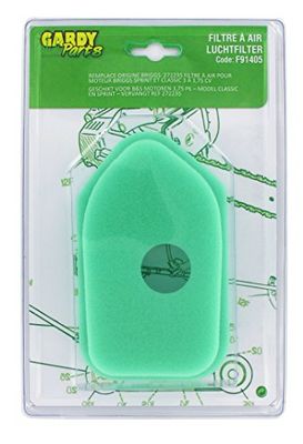Greenstar luchtfilter, aanpasbaar, Briggs & Stratton 11707 zwart.
