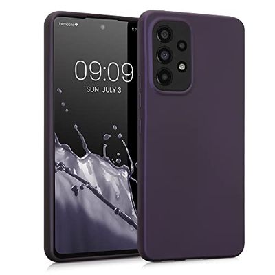 kwmobile telefoonhoesje compatibel met Samsung Galaxy A53 5G hoesje - Zachte case voor smartphone - Back cover in metallic braam