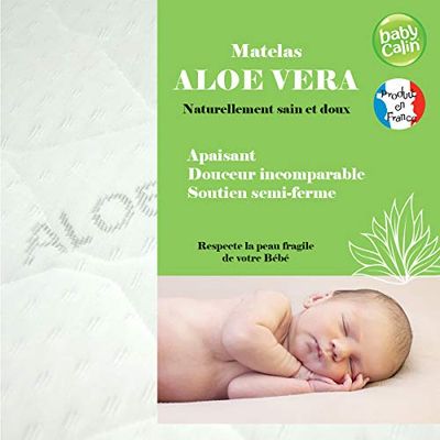 babyCalin Matelas Aloe Vera 70 x 140 x 10 cm 1 Unité