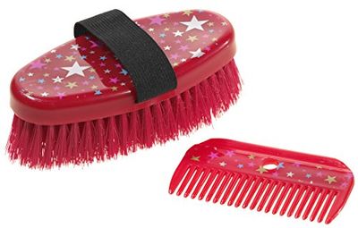 Heunec 893160 Onderhoudsset voor pluche paarden, 0 maanden tot 99 jaar, rood/zwart
