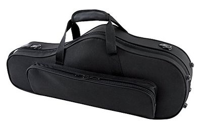 GEWA 708350 "Form-shaped" Compact Series Alto Saxophone Case - Black Velour/Black