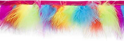Wrights Feather Trim 3-inch x 10yd-Rainbow, Other, Multicoloured, 12.16 x 11.52 x 29.94 cm