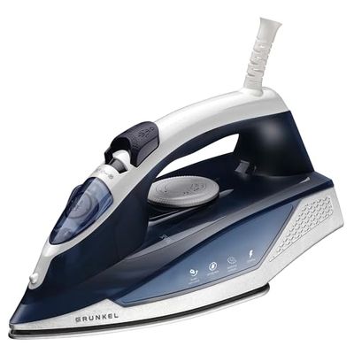 Grunkel - Stoomstrijkijzer van 2200 W met ultraslipzool met antiaanbaklaag - PL-22NS - 3 gebruiksmodi, antidruppel- en antidruppelfunctie en stoomstroomregeling - 2200 W