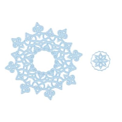 Nellie's Choice Cutting Flowers-11 x 11 cm Shape Die-Card Making Supplies-Metal Dies for Scrapbooking, DIY and Paper Crafts, Blue, 110x110mm