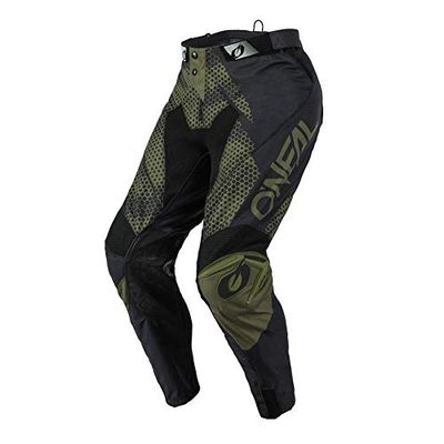 O'NEAL | Pantaloni Motocross | Enduro Moto | Tessuti Denier durevoli, con Grande libertà di Movimento, vestibilità Atletica | Pantaloni Mayhem Covert | Adulto | Nero Verde | Taglia 30/46