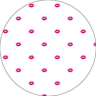 Bonateks, Round Digital Printed Mouse Pad, Non-Slip Base, for Office and Home, Diameter:22cm