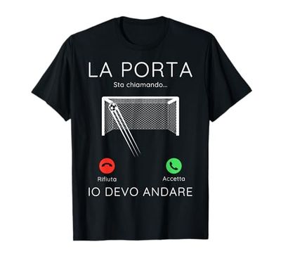 la porta di calcio sta chiamando regalo per portiere uomo Maglietta