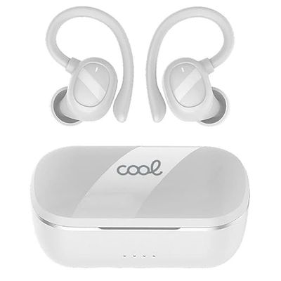 Auricolari Stereo Bluetooth Earbuds Wireless Cool Fit Sport Bianco