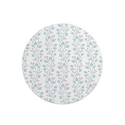 Questo Casa, Round Digital Printed Mouse Pad, Non-Slip Base, for Office and Home, Diameter:22cm