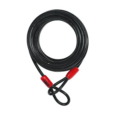 ABUS Cabo de laço Cobra 10 - cabo de aço revestido de plástico - segurança para acessórios de bicicletas e motas, 10 metros de comprimento, 10 mm de espessura