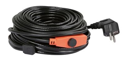 KERBL 223588 Câble chauffant antigel avec thermostat (longueur 12 m, conduite d'eau sans gel jusqu'à -45 °C, pour abreuvoirs pour animaux, pas pour tuyaux de chauffage, puissance de chauffage 192 W)