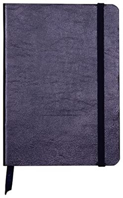 Clairefontaine - Ref 400091C - Cuirisé' Leather Softcover Notebook (144 Pages) - A6 (105 x 148mm) in Size, Plain Rulings, Genuine Leather, Elastic Closure - Oil