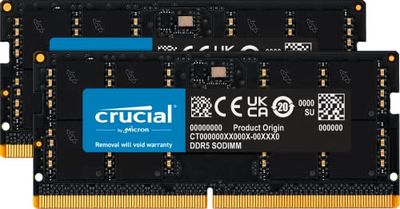 Crucial RAM CT2K16G48C40S5 32GB Kit (2x16GB) DDR5 4800MHz CL40 Laptopminne