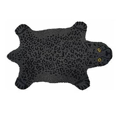 Fisura – Felpudo Exterior “Pantera Negra” de Coco con Base Antideslizante de PVC. Felpudo Formas para Entrada de casa. Medidas: 70 cm x 40 cm X 1,5 cm